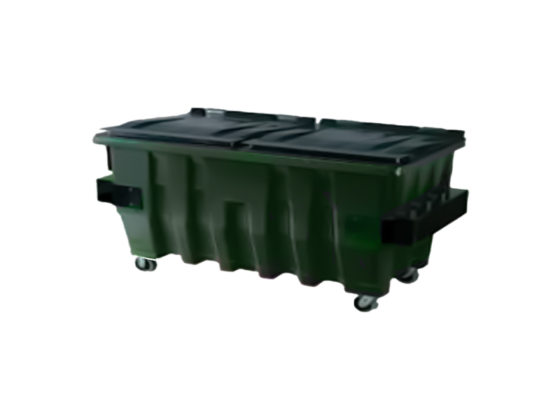 Contenedor MGB 1700 Verde Con Laterales