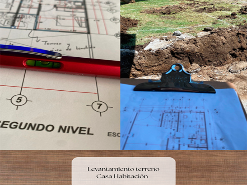 Levantamiento de terrenos Casa Habitación Puebla