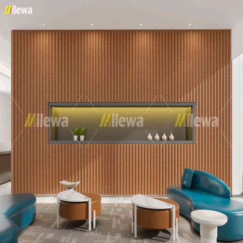 Paneles acústicos decorativos 3D de pared tela insonorizante para interiores