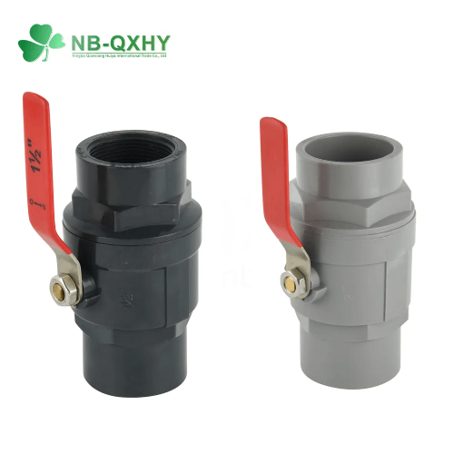 Válvula de bola de dos piezas con mango de acero inoxidable (SS)