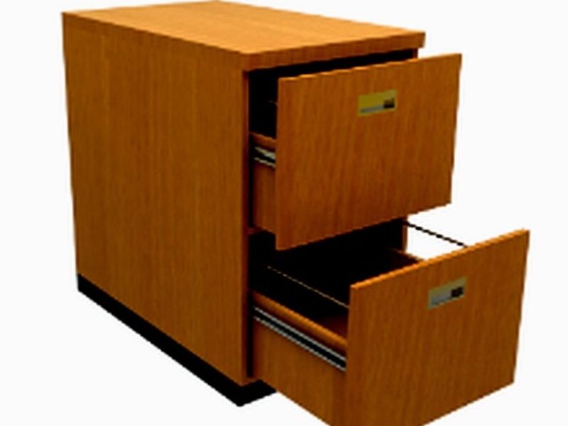 Archivero Madera 2 Gavetas México