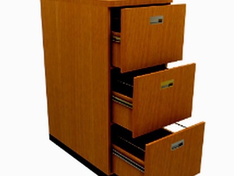 Archivero Madera 3 Gavetas México