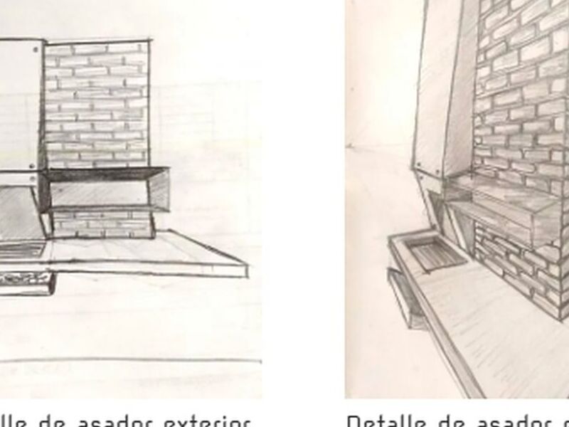 Diseño asador exterior México