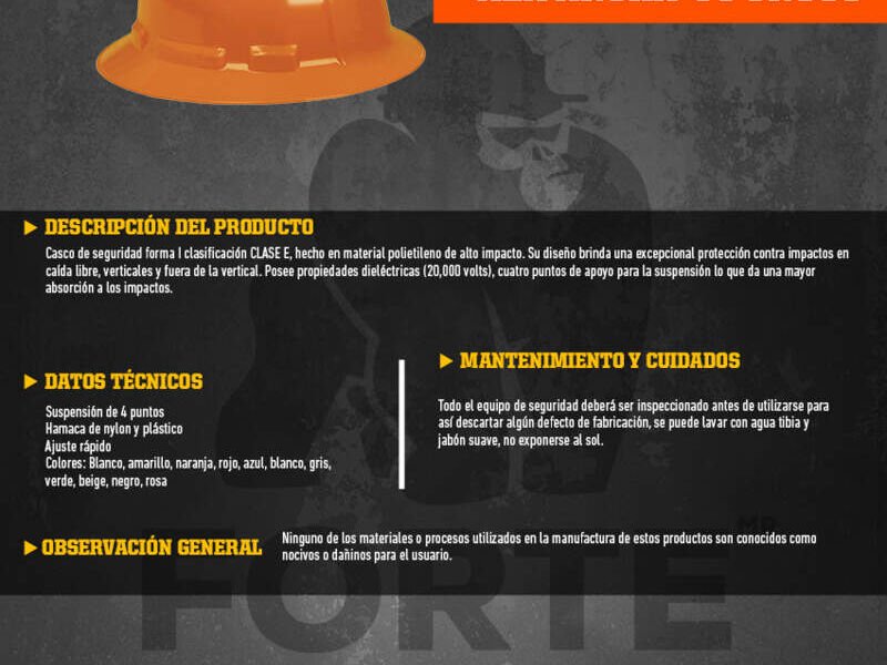 CASCO SEGURIDAD 4 PUNTOS México 