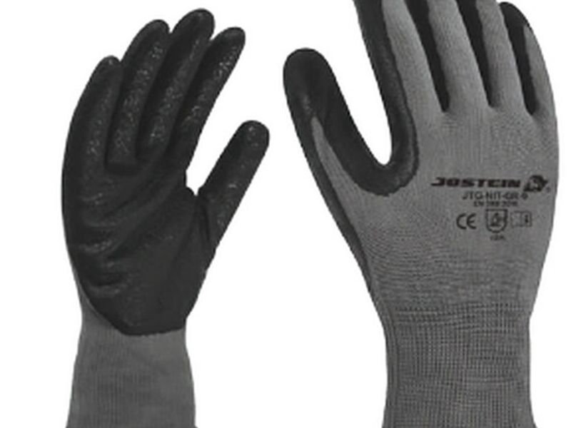 Guantes de nylon con nitrilo