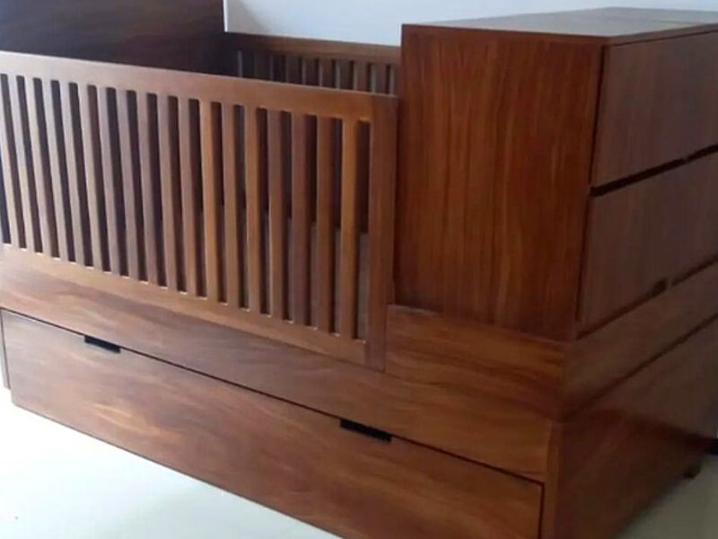Cuna Madera Oscura