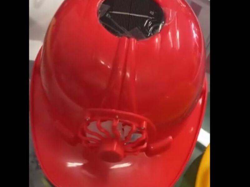 Casco protección ventilador México 