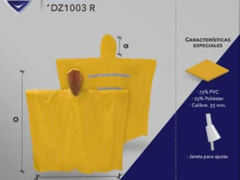 impermeable capamanga DZ10003 R México 