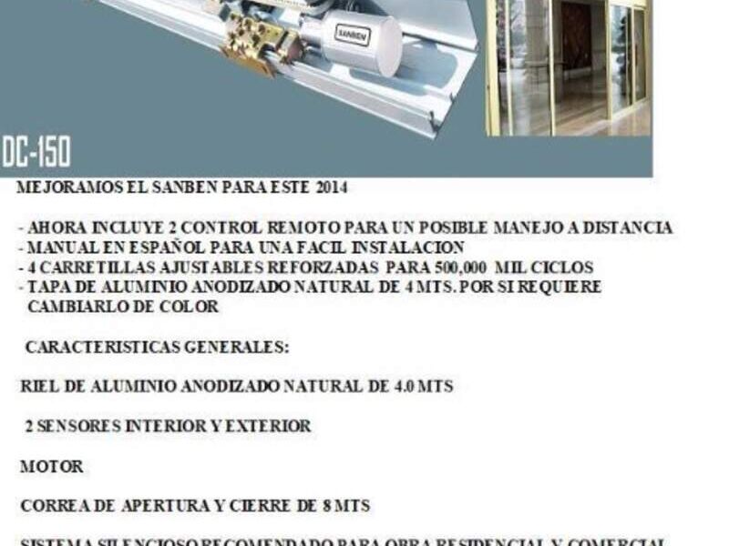 SISTEMA PUERTAS CORREDIZAS Atizapán