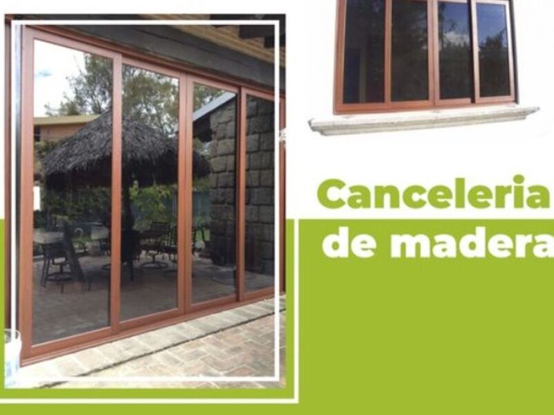 CANCELERÍA DE MADERA Tecámac