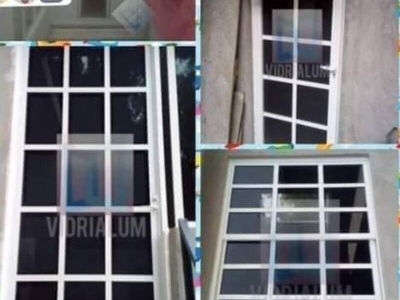 Ventana aluminio blanco México