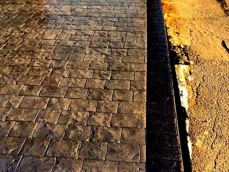 Concreto Estampado London Cobblestone México