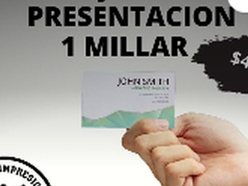TARJETAS DE PRESENTACIÓN México