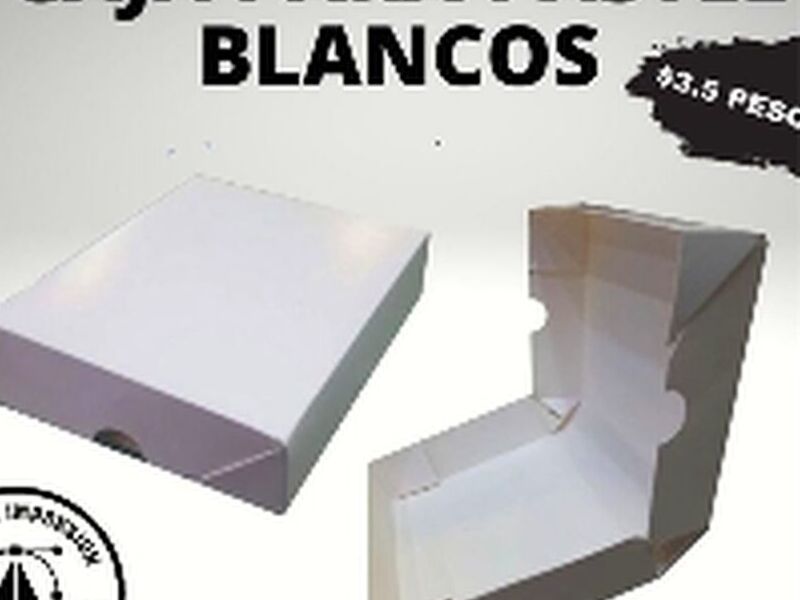 Cajas Rebanadas Pastel Blancas México