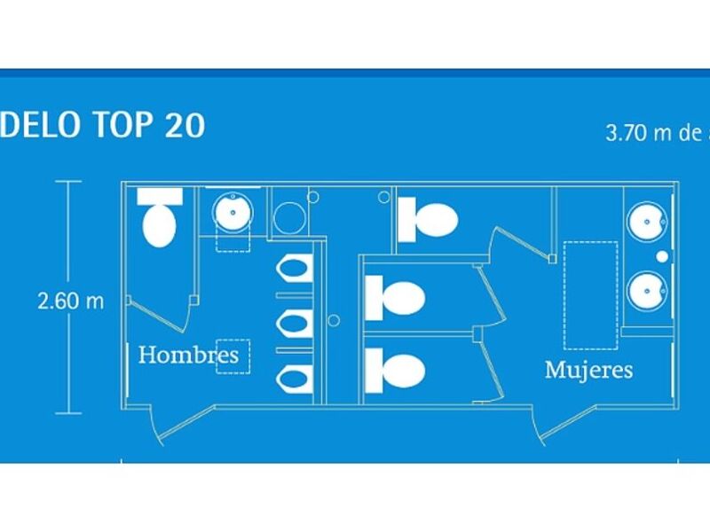 Sanitarios Móviles VIP TOP 20 México