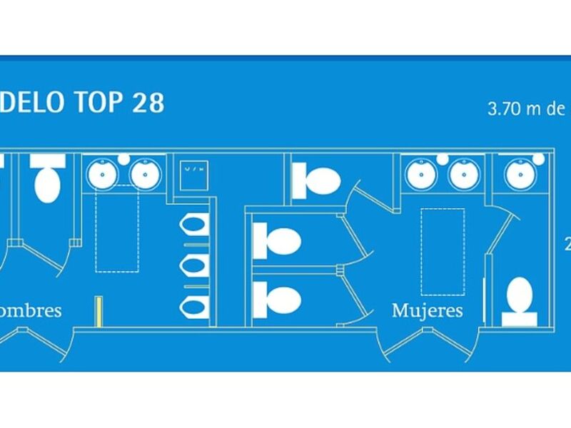 Sanitarios Móviles VIP TOP 28 México