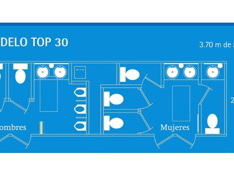 Sanitarios Móviles VIP TOP 30 México