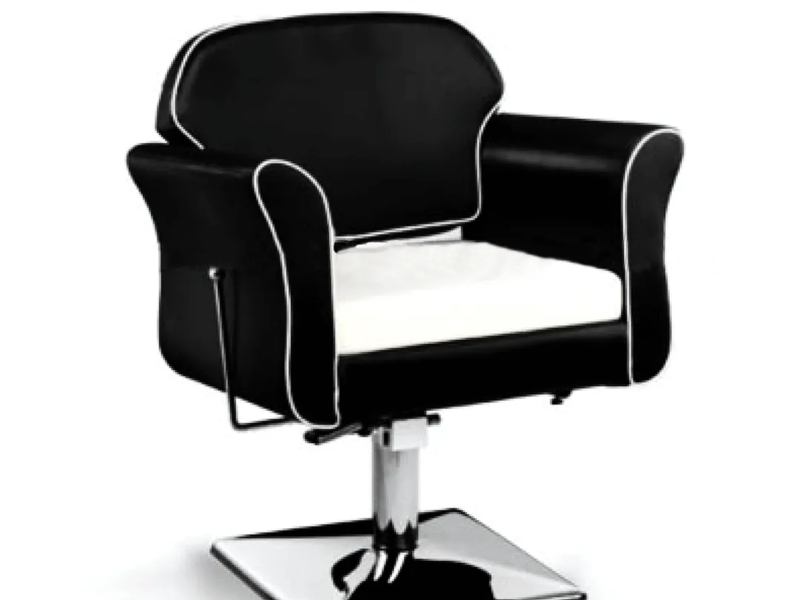 Silla peluqueria negra cdmx