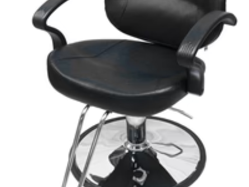 Silla peluqueria negra cdmx