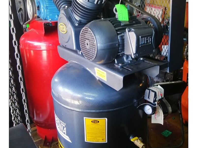 Compresor de pistón 5 HP vertical México