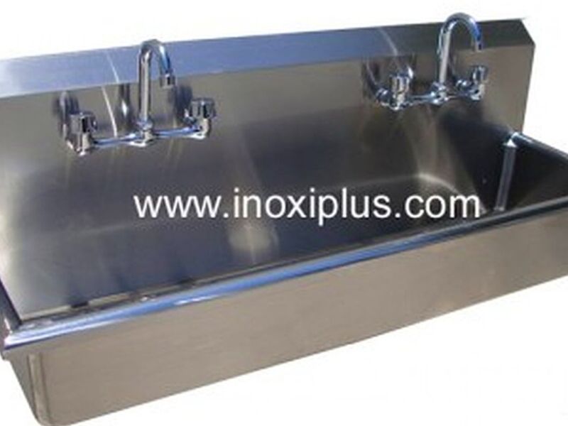 Lavamanos Inox Doble Montar  Pared,L-100R  