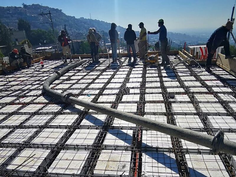 Contrucción losa casa México