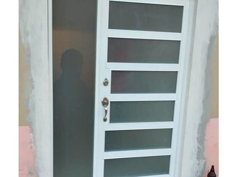 Puerta Aluminio Blanco Tepic 