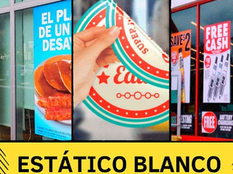 Vinil estático blanco México 