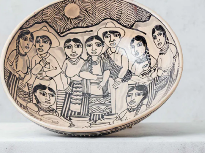 Cuenco de barro bruñido México