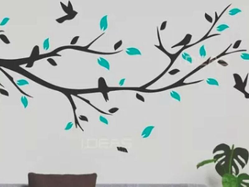 Vinilo decorativo Arbol floral CDMX