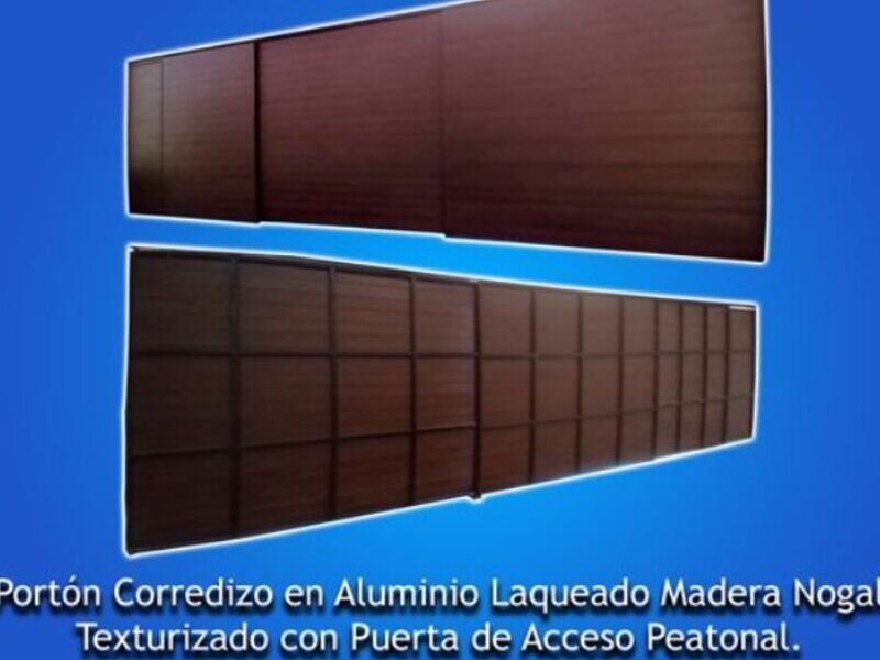 Portón corredizo Aluminio Laqueado Puebla