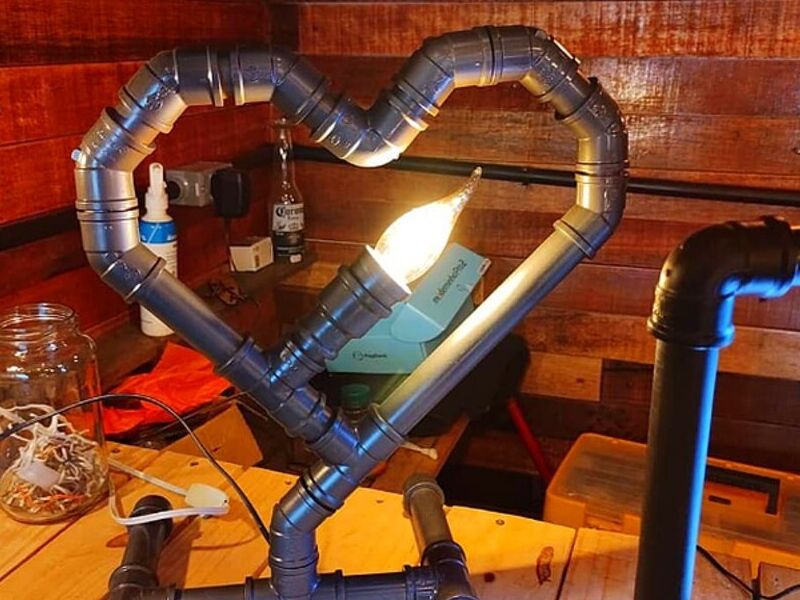 Diseño Lampara Corazón Mexico