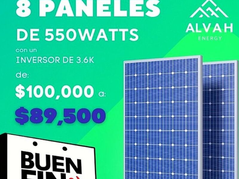 Paneles solares 550 watts Monterrey