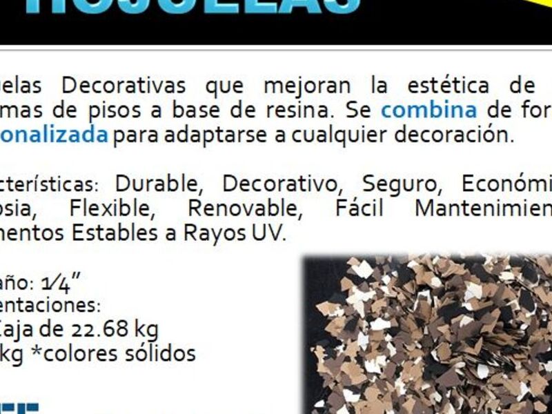 Hojuelas decorativas México 