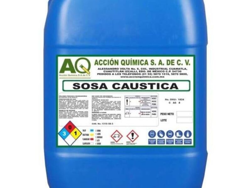 Sosa cáustica liquida México