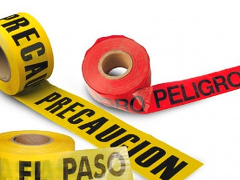 Cinta Plástica Delimitadora Peligro Mexico