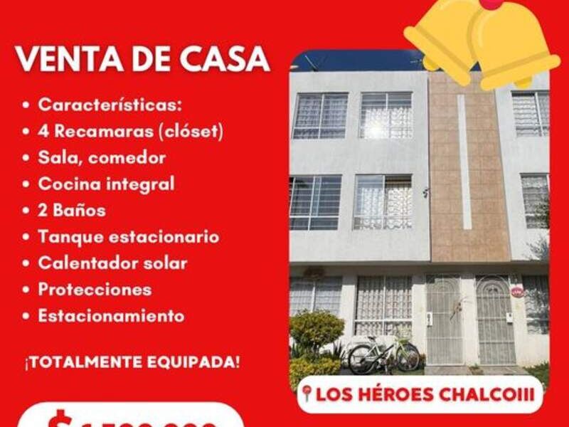Venta casa exclusiva Chalco