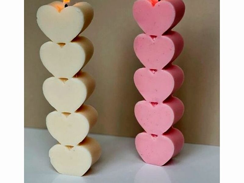 Velas Corazon Pequeñas Mexico