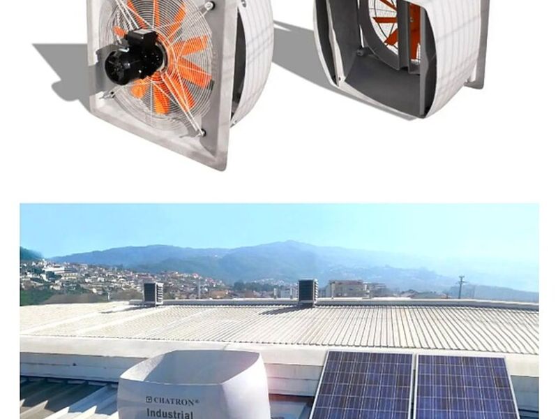 Ventilador industrial solar México
