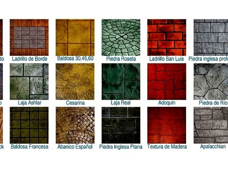 Concreto Estampado Abanico Europeo México