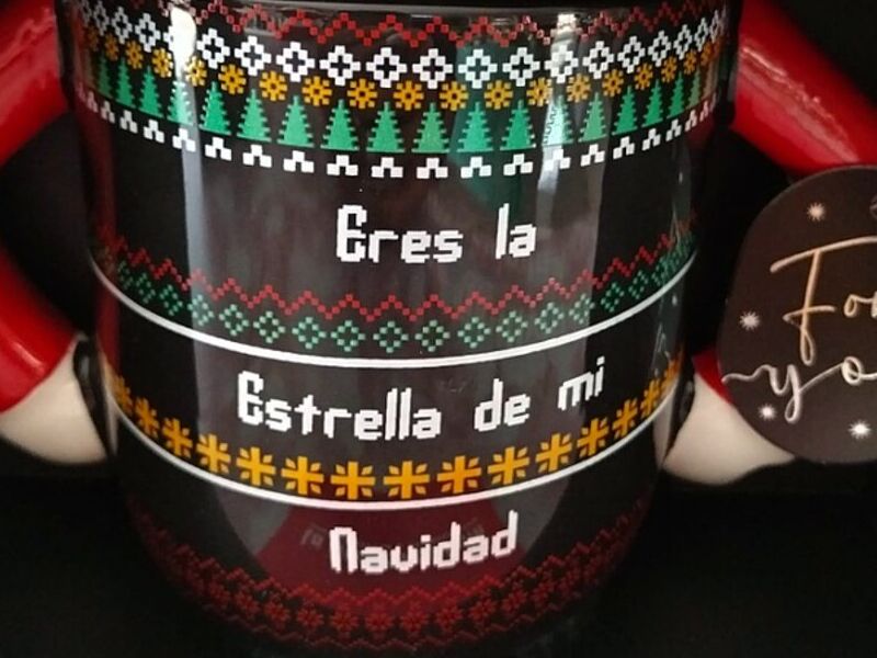 Taza diseño navideño