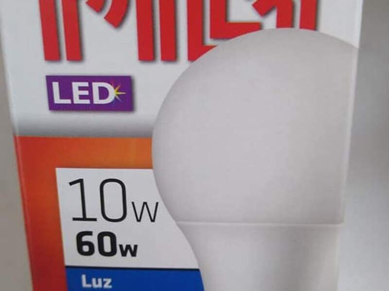 Lámpara LED 10w luz fría E27 México 