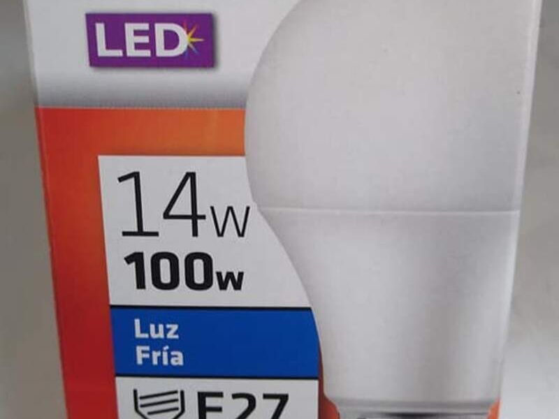 Lampara led 14w 100w luz fria E27 México 