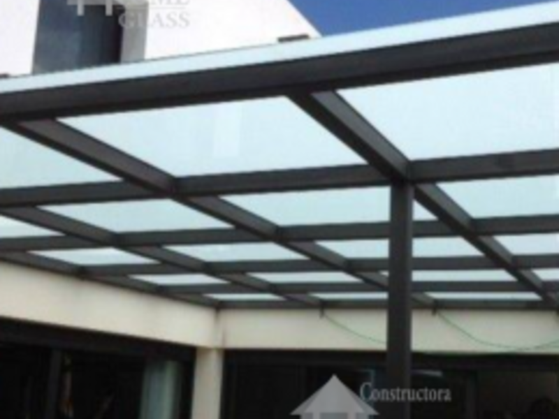 Domos aluminio vidrio México 