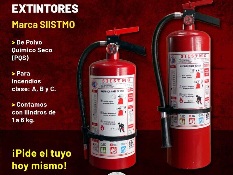 Extintores Polvo Químico Seco PQS México 