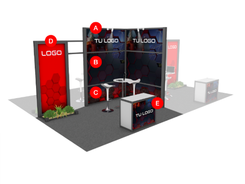 Stand 4x3 Esquina México