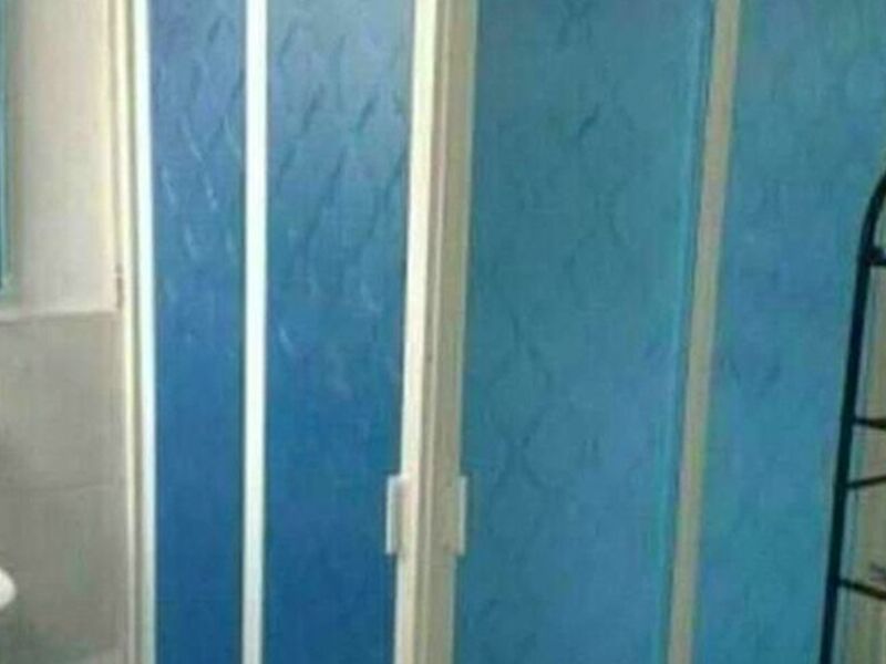 CORTINA BAÑO AZUL MEXICO