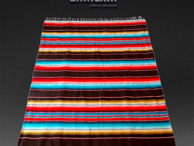 Sarape Artesanal Mexicano - Café 
