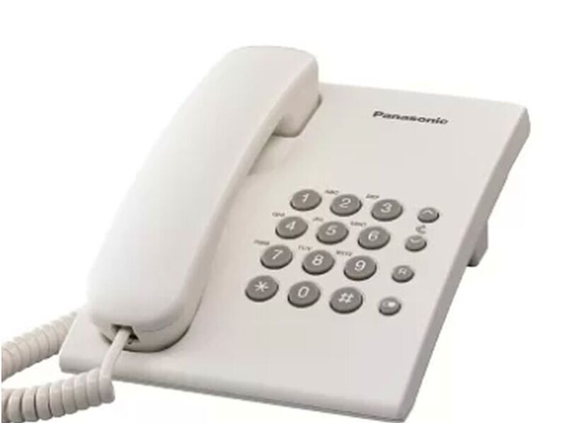 Panasonic Teléfono Alámbrico KX-TS500, Blanco