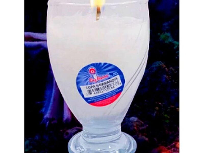 Veladora Copa Cristal Mexico
